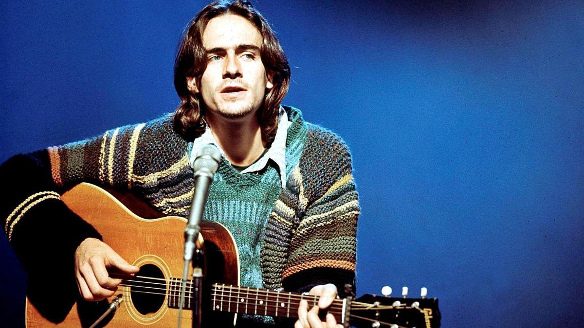 El sensible cantautor heroinómano  James Taylor. |   