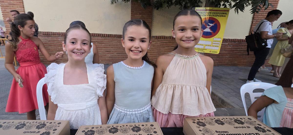 Candidatas a Fallera Mayor Infantil de València 2027 en el Sopar de la Punxà