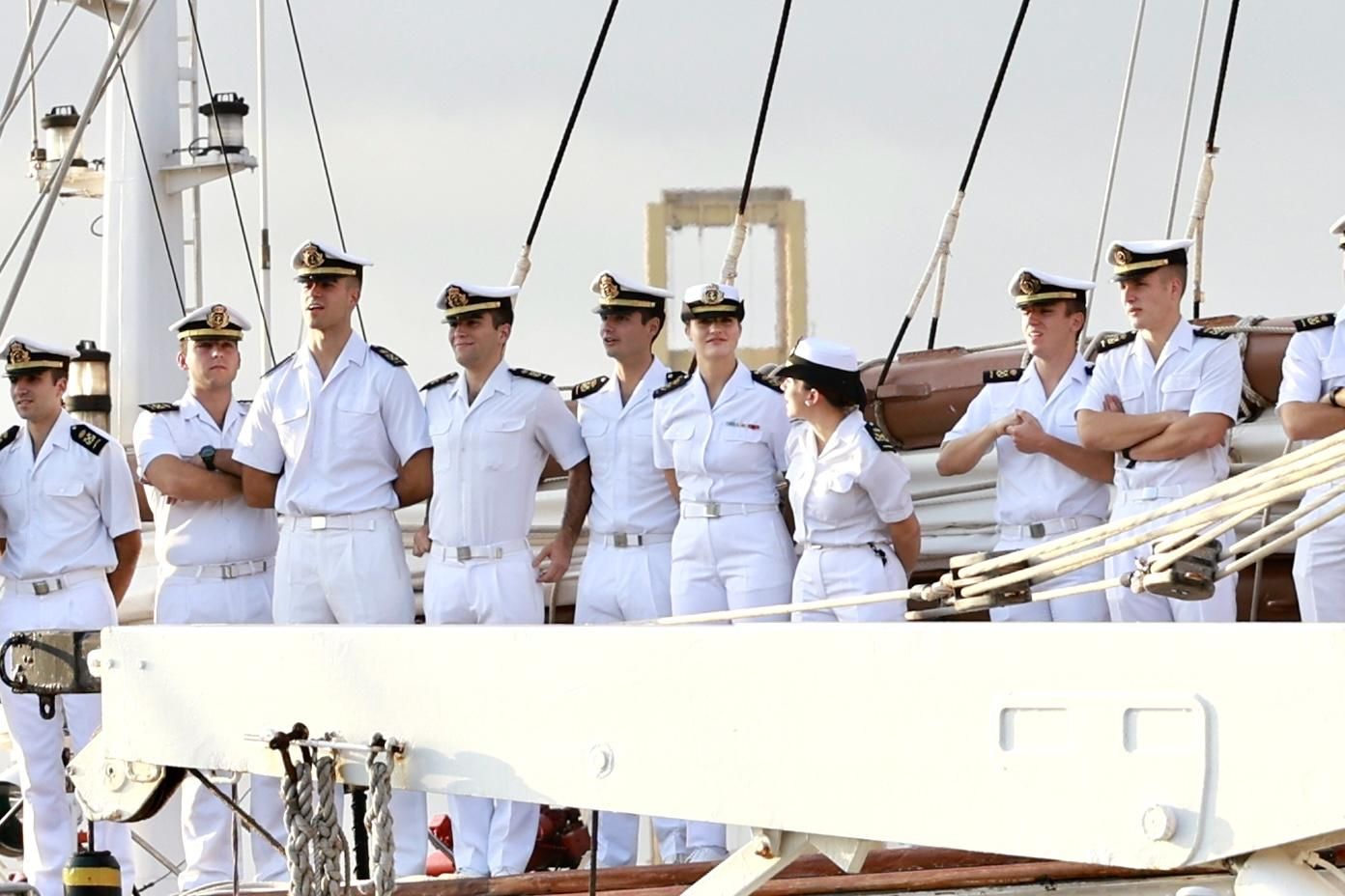 EN IMÁGENES: Así fue la llegada de la Princesa Leonor a Gijón en "Elcano"