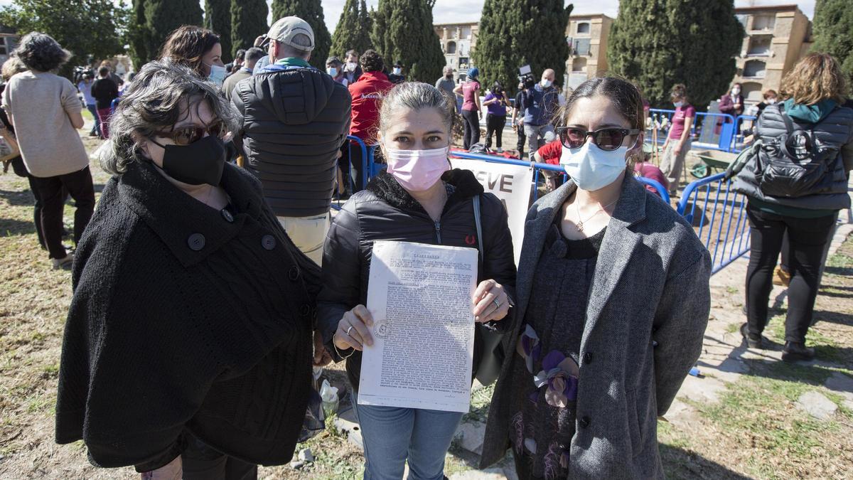 El cementerio de Alicante acoge la primera exhumación de represaliados del franquismo