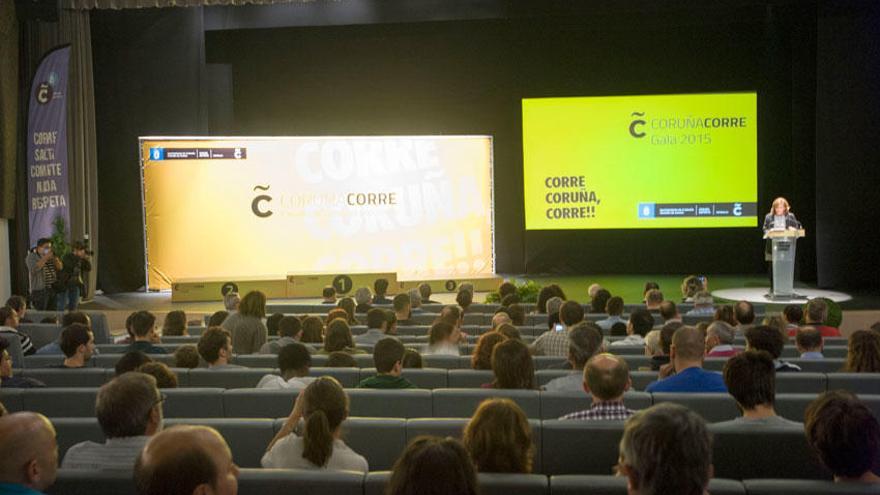 Gala de entrega de premios Coruña Corre celebrada esta tarde en el Ágora.