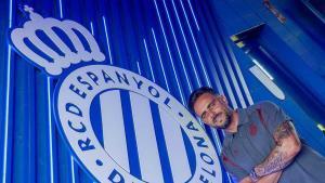 Sergio García, en la ciudad deportiva Dani Jarque.