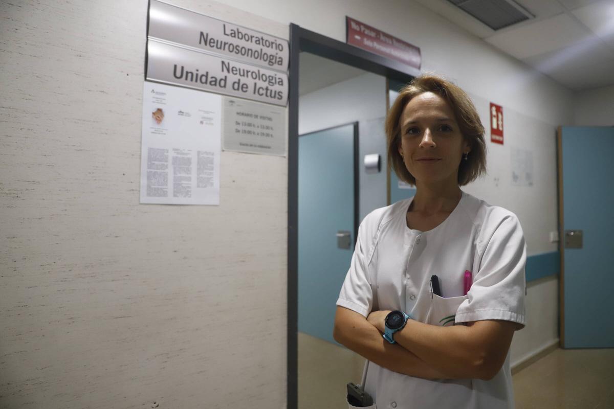 La responsable de la Unidad de Ictus del hospital Reina Sofía, María José Álvarez.