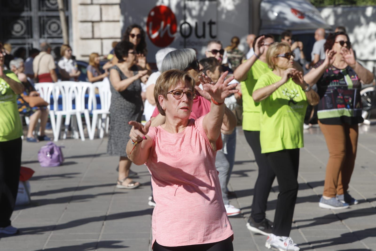 Día de las personas mayores en la plaza del Ayuntamiento