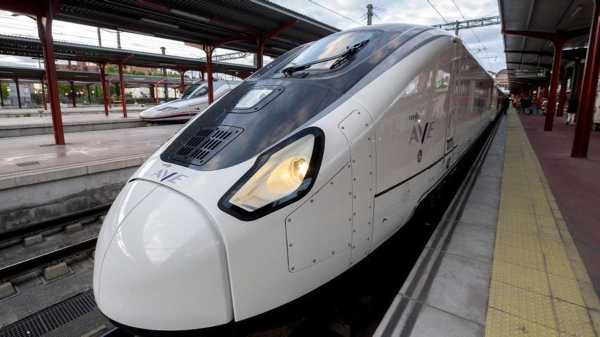 AVE en la estación madrileña de Chamartín.
