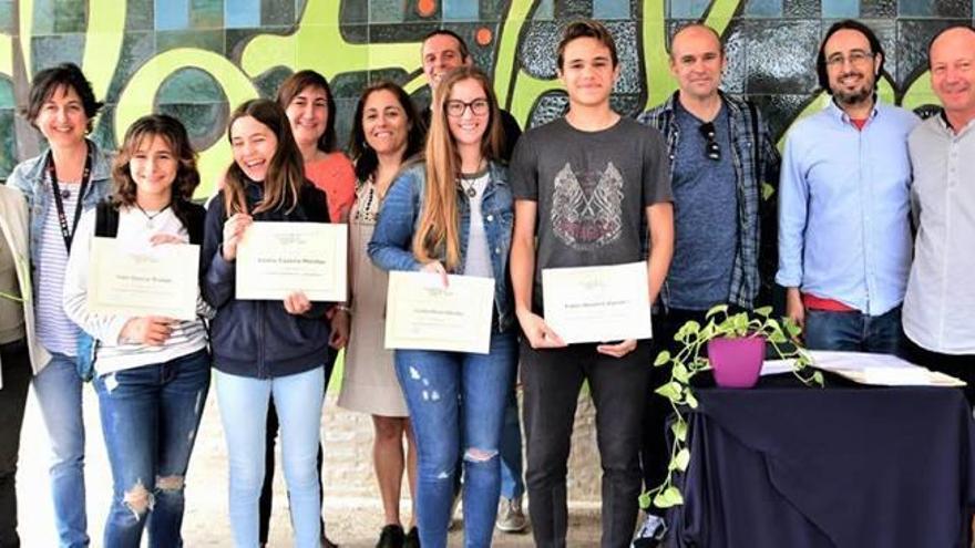 Vencedores en las iniciativas del Clot del Moro en torno a las matemáticas.
