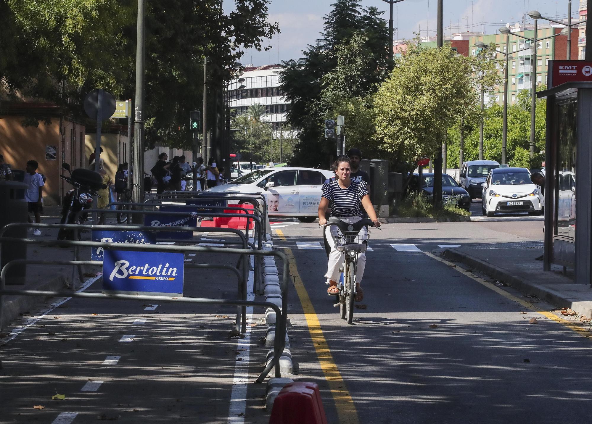 Así van las obras del carril bici de la Avenida del Cid