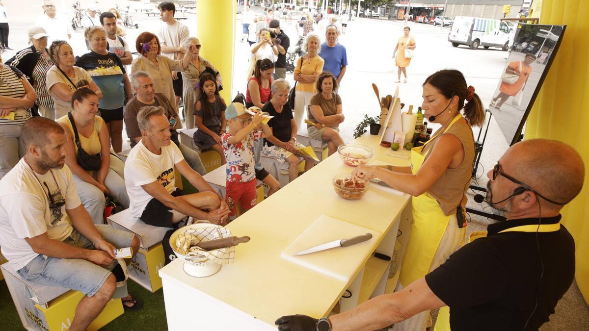 Un momento del show gastronómico.