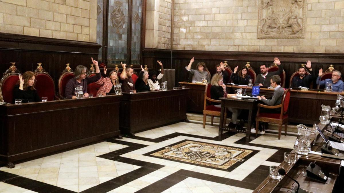 Votació al ple de Girona