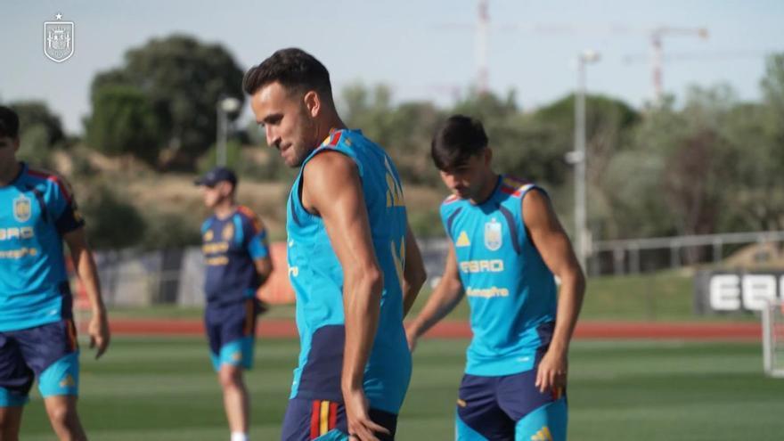 La selección entrena en Las Rozas