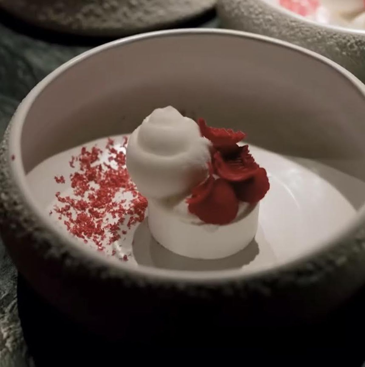 Uno de los postres creados por Rueda.
