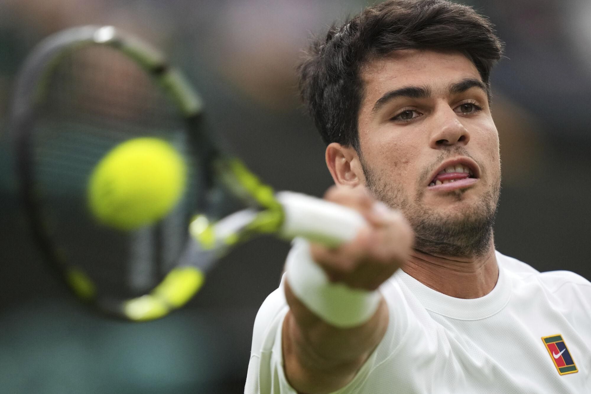 Wimbledon: Andrey Rublev - Carlos Alcaraz, en imágenes.