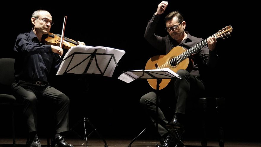 El violín de Picard y la guitarra de Gallardo del Rey, broche de oro de Música en Compostela