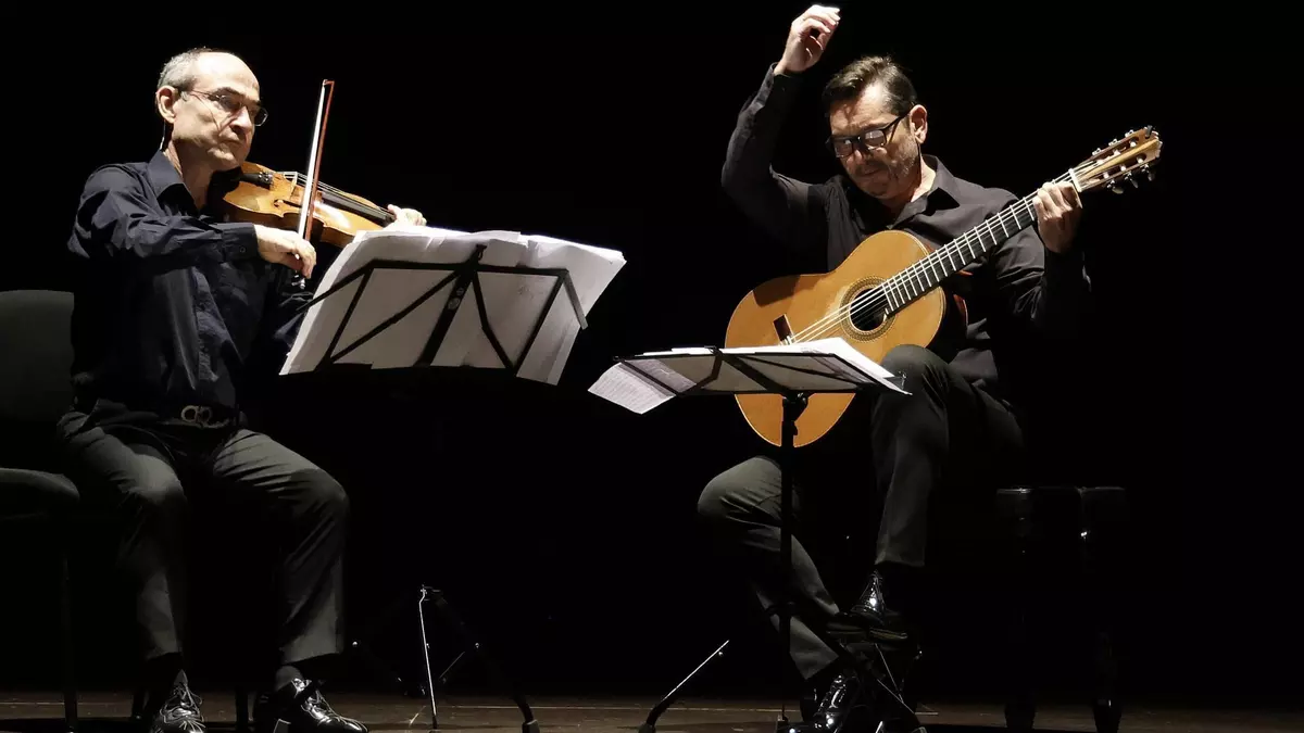 El violín de Picard y la guitarra de Gallardo del Rey, broche de oro de Música en Compostela