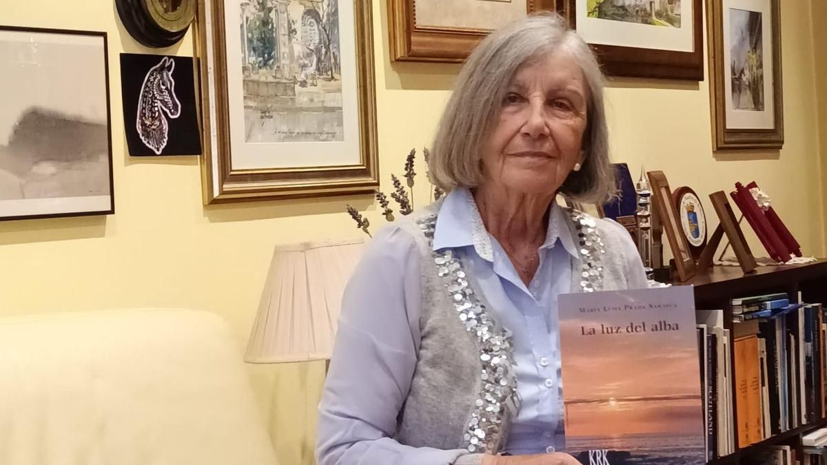 María Luisa Prada Sarasúa, con su nueva novela.