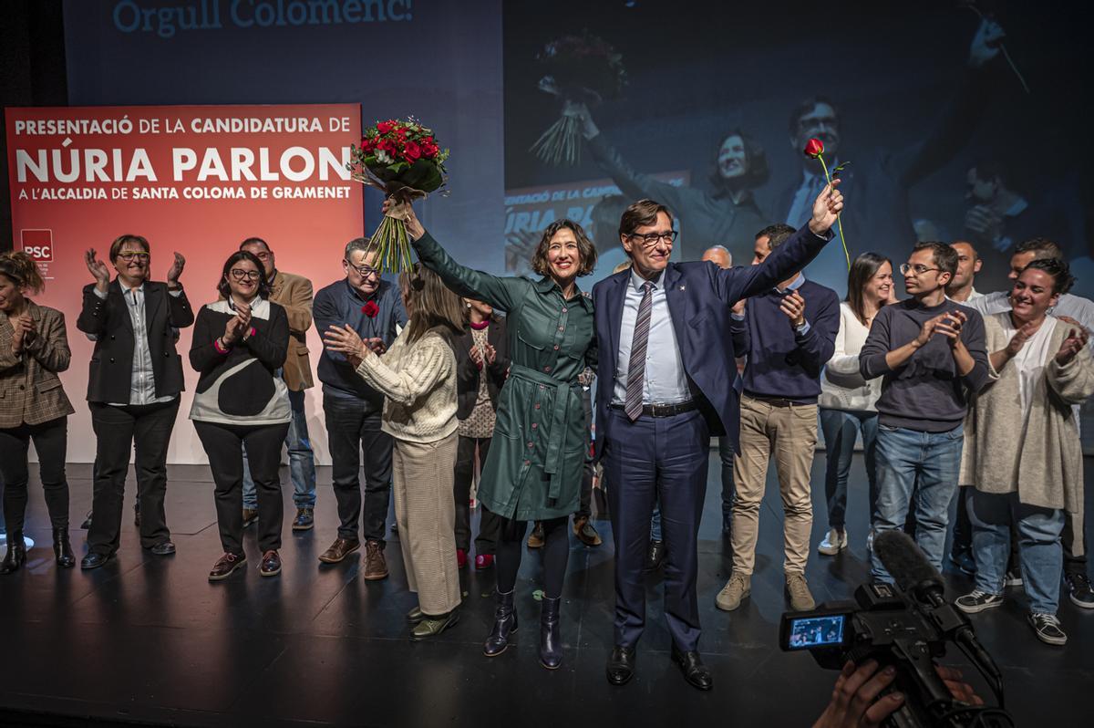 Núria Parlon apela al orgullo colomense en la presentación de su candidatura en Santa Coloma