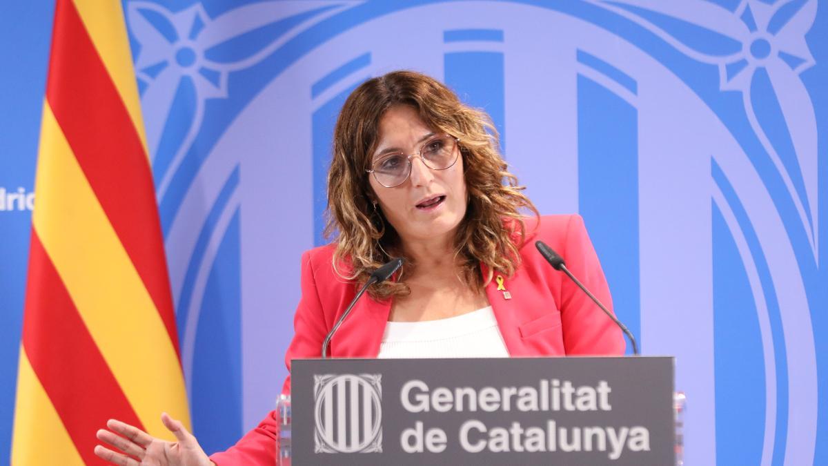 La ‘consellera’ de Presidencia catalana, Laura Vilagrà, esta semana.