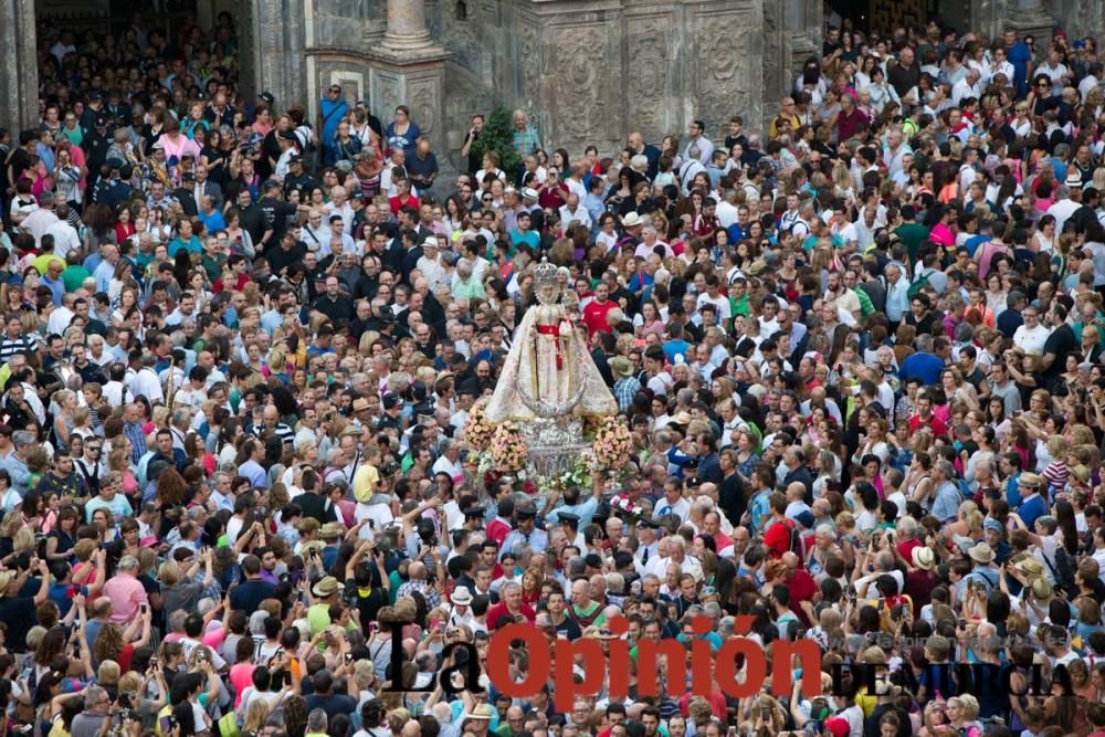 Salida de la Virgen de la Fuensanta desde la Cated