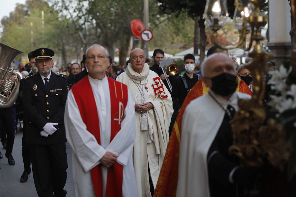 Procesión de Viernes Santo en el Port de Sagunt.