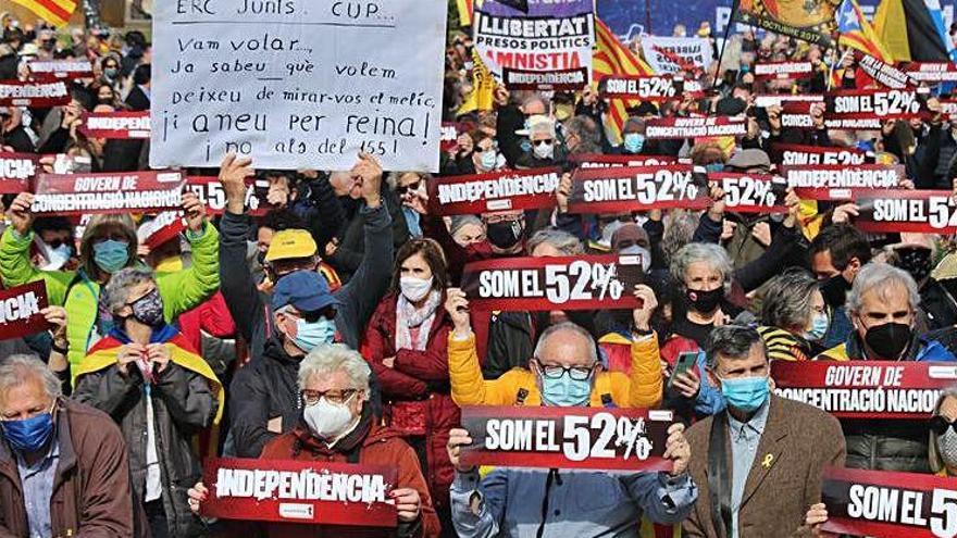 Concentració de l&#039;Assemblea Nacional Catalana ahir