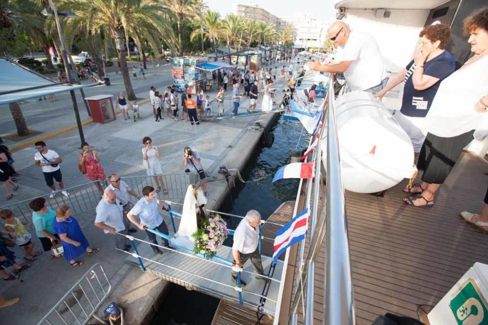 La procesión de la Virgen del Carmen de Sant Antoni congregó a menos público del habitual