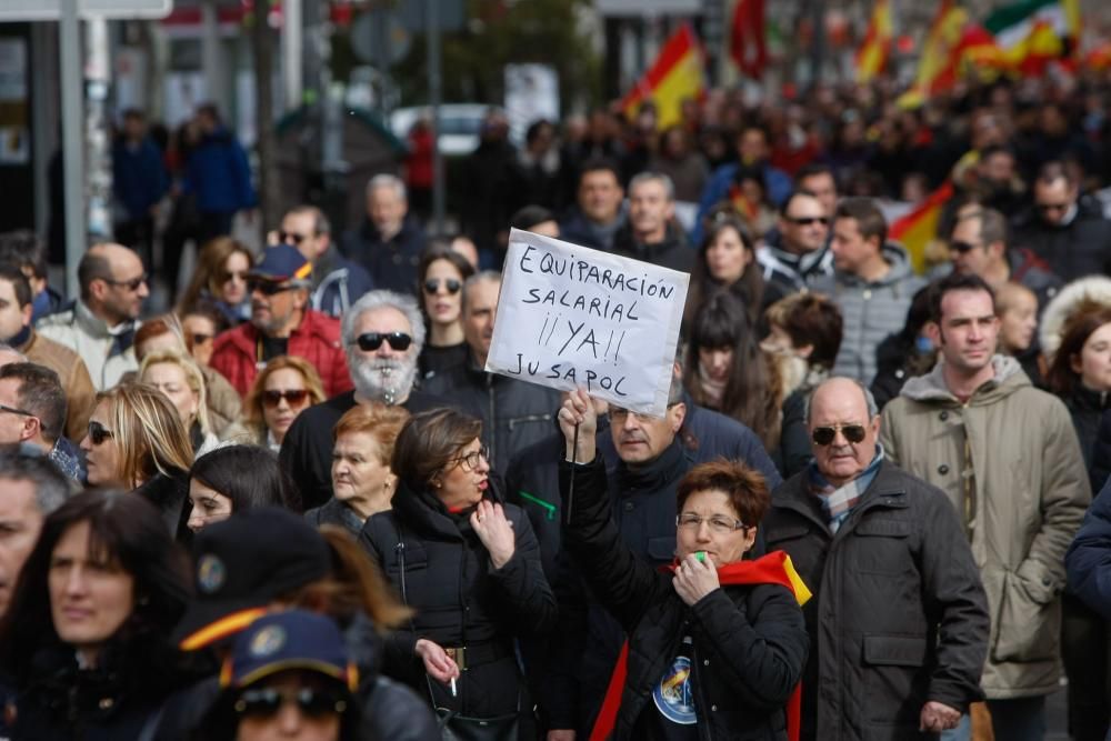 Manifestación de Jusapol en Zamora