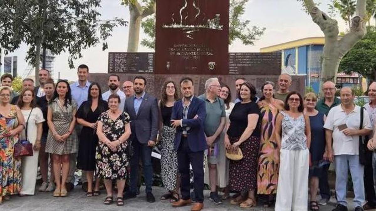Participantes en un homenaje anterior.