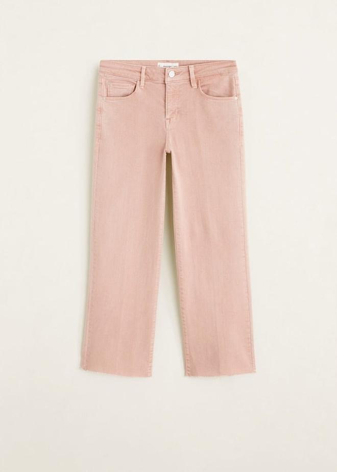 Pantalones en color rosa de Mango