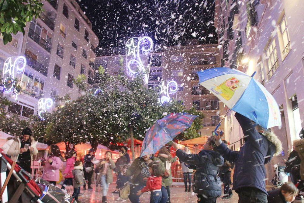 Por tercer año consecutivo, esta iniciativa atrae a niños y familias a la céntrica plaza de Málaga capital