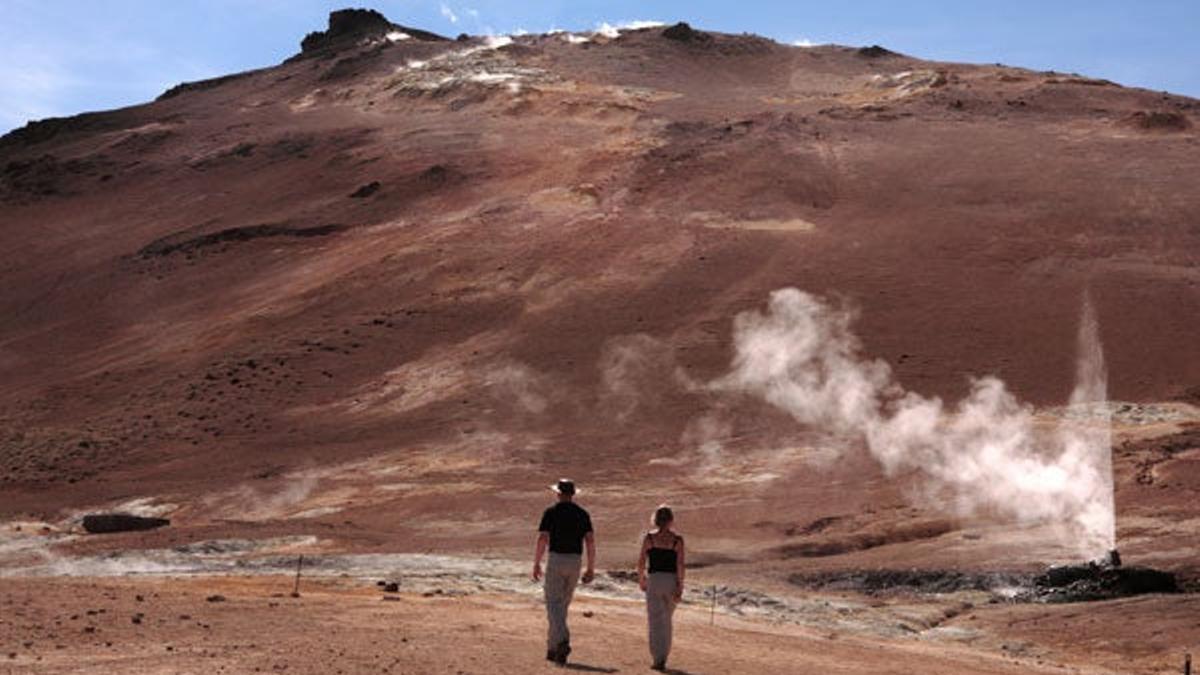 La zona geotermal del Námaskard en Akureyri