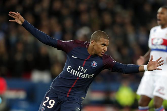 Kylian Mbappé, fichaje del PSG en la 2018/19 por 180 millones