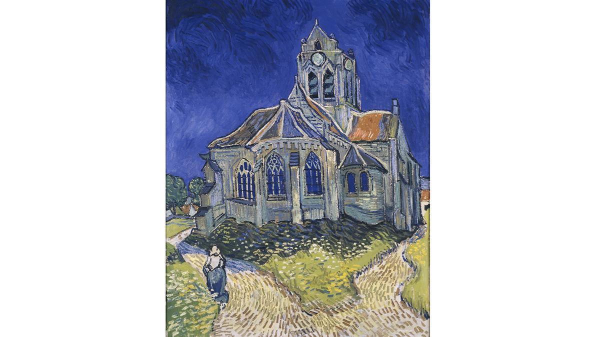 La iglesia de Auvers-sur-Oise, según Van Gogh.