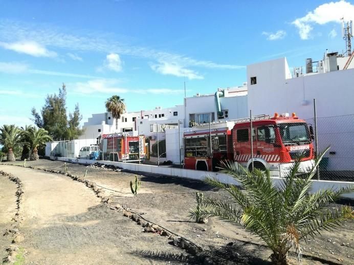 Incendio en la sauna de un hotel de Lanzarote