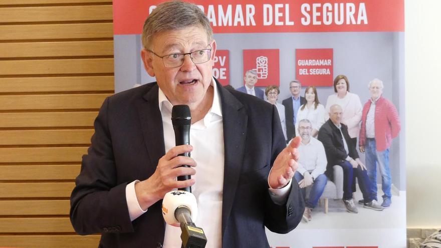 Ximo Puig defiende en Guardamar que la Vega Baja es &quot;la comarca donde más se ha invertido desde la Generalitat”