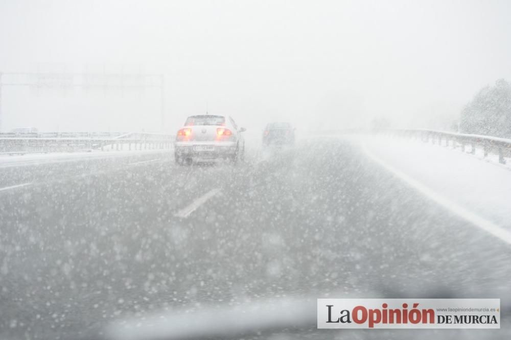 La nieve tiñe de blanco Murcia