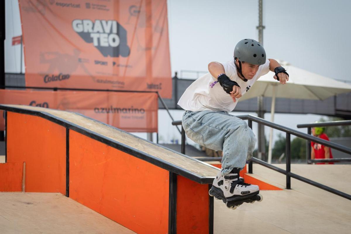 El ganador, durante un truco