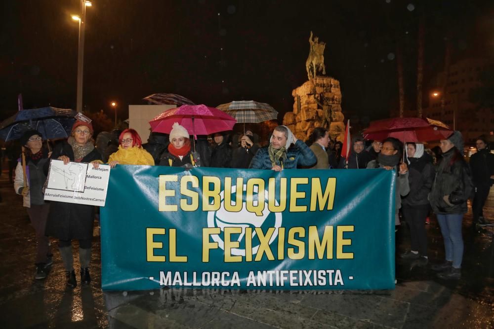 Manifestación antifascista en Palma