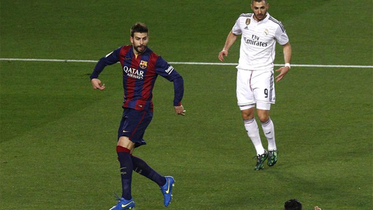 Gerard Piqué tuvo una gran actuación en el clásico