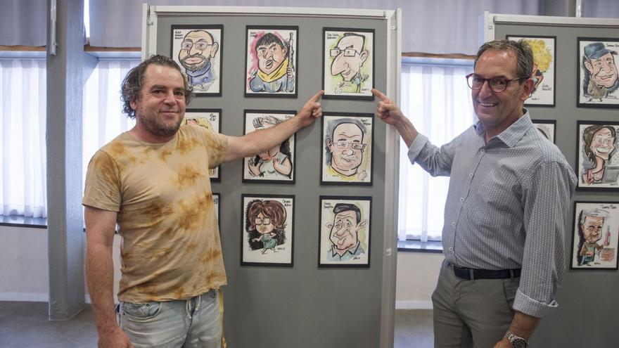 Galdric Sala exposa les caricatures d’una vuitantena de fruitosencs