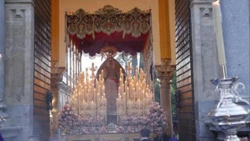 La Virgen de la Salud en una procesión anterior.