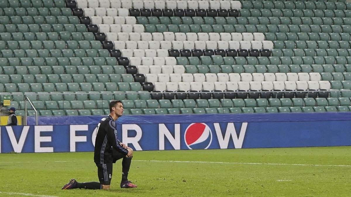 Cristiano Ronaldo, en Varsovia