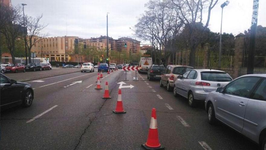 ¿Qué calles están cortadas durante el mes de abril en Zaragoza?