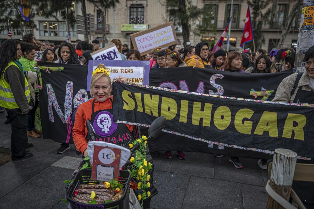 Manifestación del 8M en Barcelona