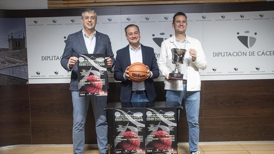 Los trofeos Diputación de Cáceres de baloncesto, en Malpartida de Plasencia