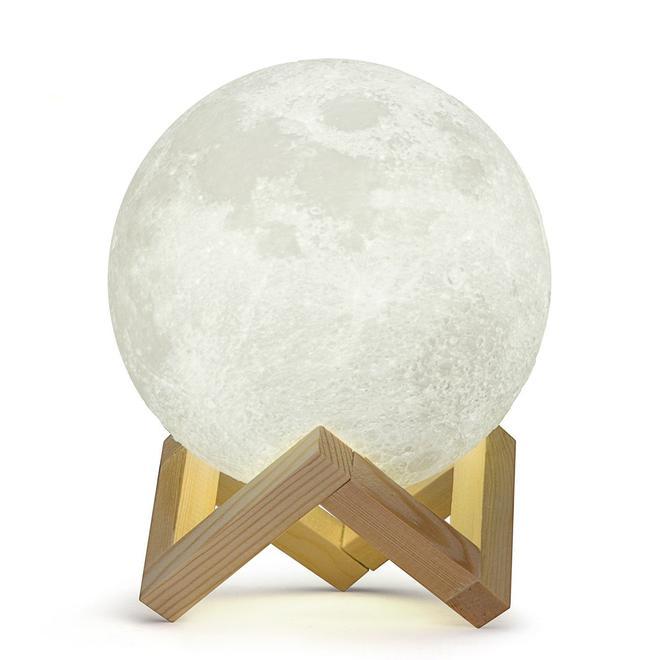 Lámpara con forma de luna