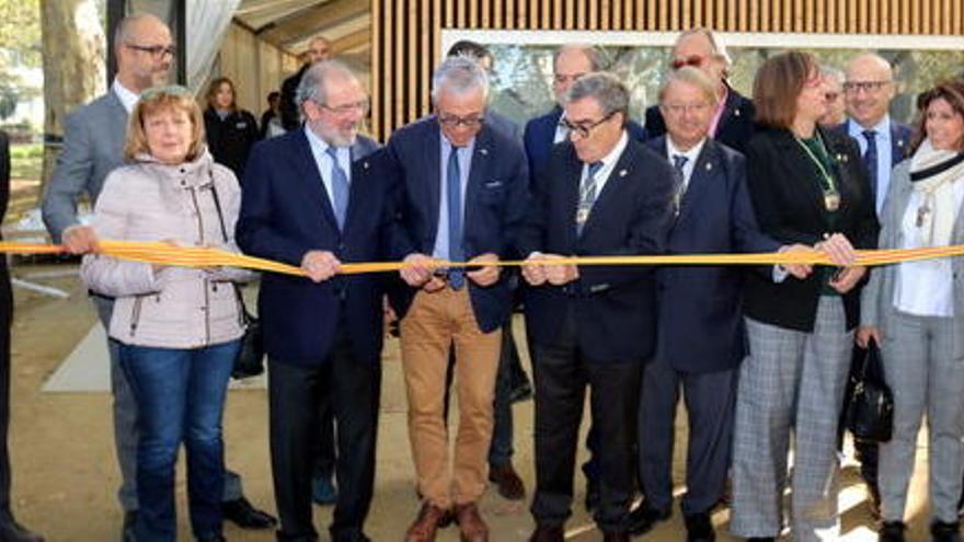 El director general de Turisme, Octavi Bono, inaugurant una fira a Lleida