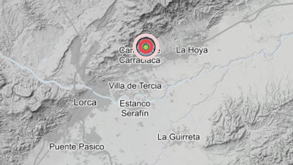 El Instituto Geográfico Nacional situaba el epicentro en la zona del antiguo campamento de maniobras de Carraclaca.
