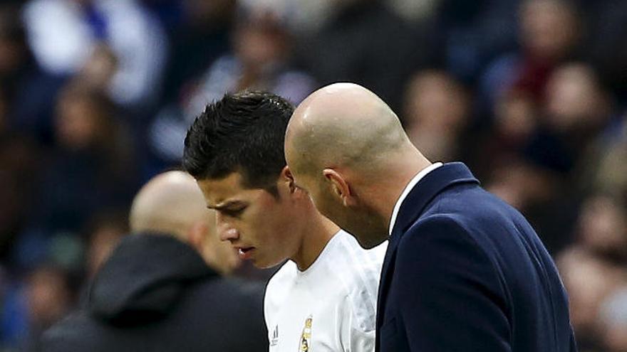 Zidane se centra ahora en la &quot;recuperación&quot; de James