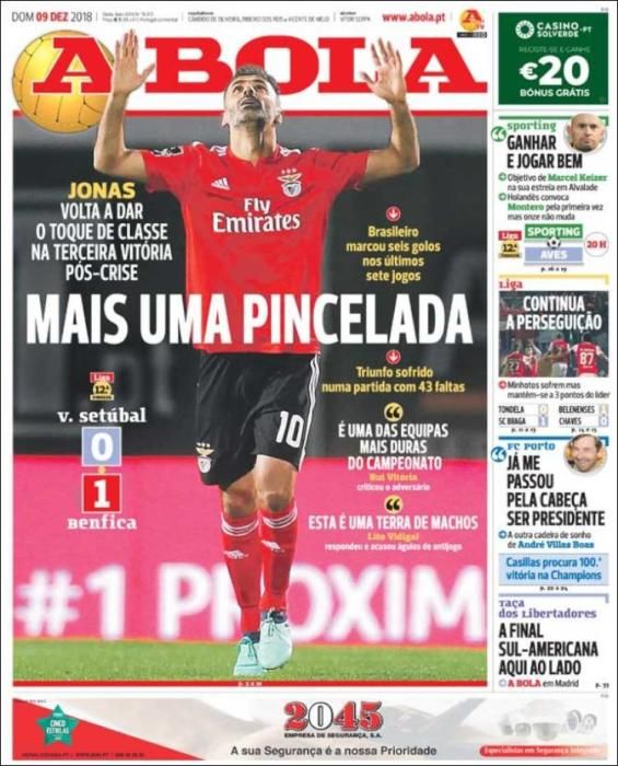 Portada A BOLA domingo 9 diciembre 2018