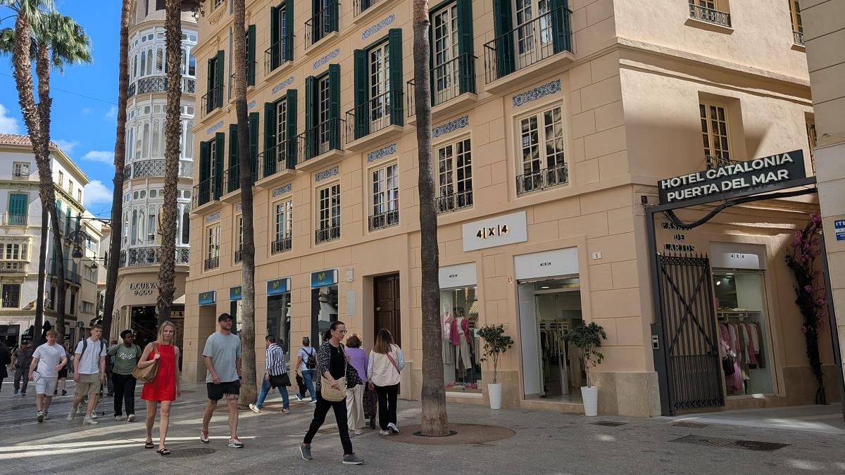 El hotel Catalonia Puerta del Mar, en el Centro de Málaga capital.